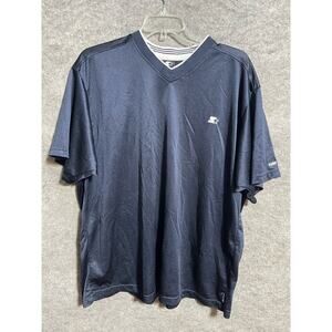 Starter Jersey Shirt Womens 2X Mesh Gym Run Yoga Lightweight Blue